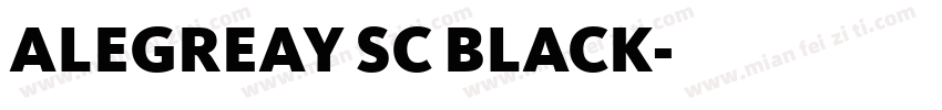 ALEGREAY SC BLACK字体转换
